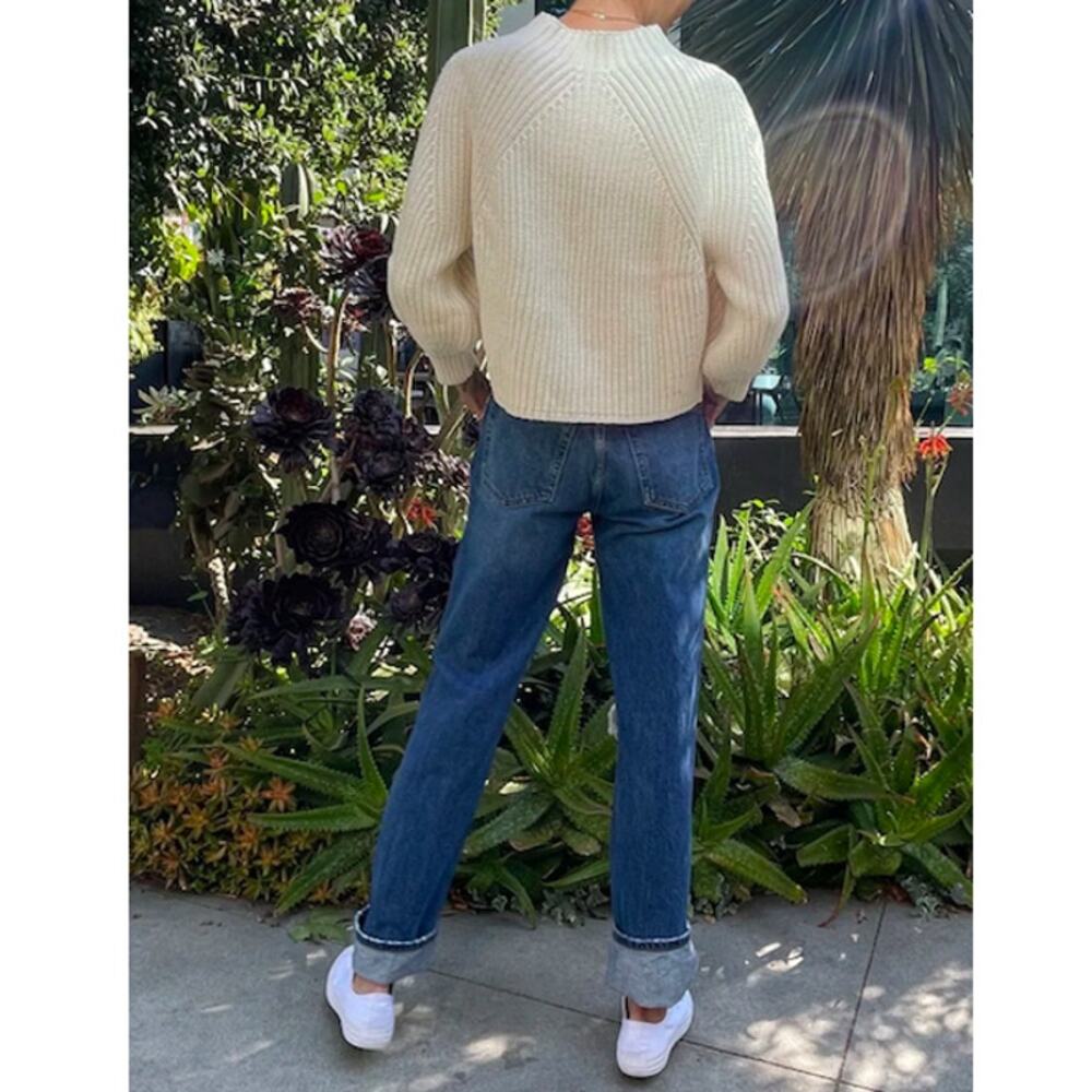 NWT RE/DONE Redone 90's High Rise Loose Relaxed Jean Washed Indigo With Rips 32 - Picture 4 of 9